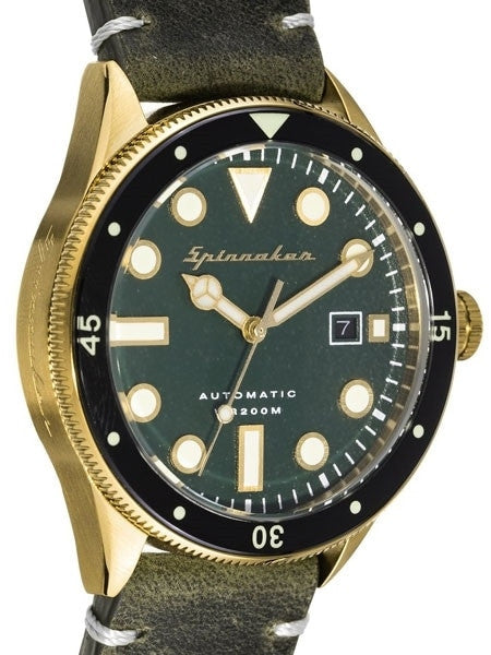 Spinnaker Cahill Automatic Dive Watch with 43mm Goldtone Case #SP-5033-05