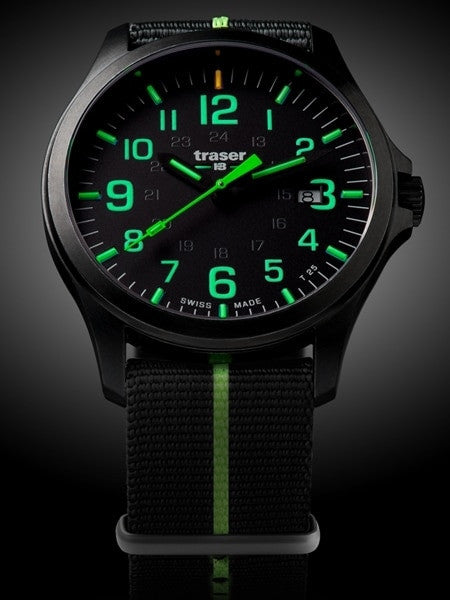 Traser Officer Pro Gun Metal PVD Case Watch with an Anti-Reflective Sapphire Crystal #107426