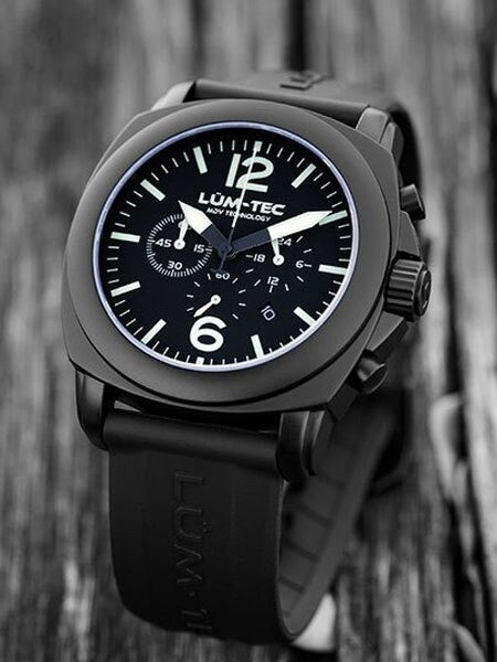Lum-Tec 44mm M72 Chronograph Watch with Anti-Relfective Sapphire Crystal #M72