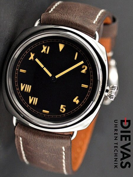DIEVAS Vintage California Swiss Made Unitas 6497 Hand Wind Mechanical Watch