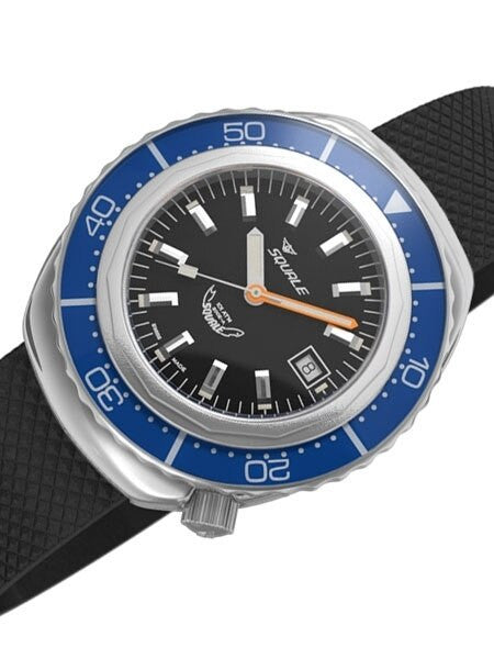Squale 1000 meter Professional Swiss Automatic Dive watch with Sapphire Crystal #2002BL-R