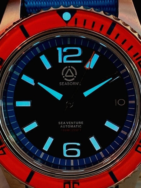Seaborne Sea Venture 100-Meter Automatic Dive Watch with a 41mm Case and an AR Sapphire Crystal #SB-SV-002-SRB