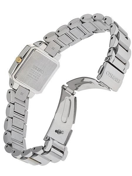 Seiko Women's Solar Dress Watch with 22 White Diamonds, Mother of Pearl Dial #SUP239