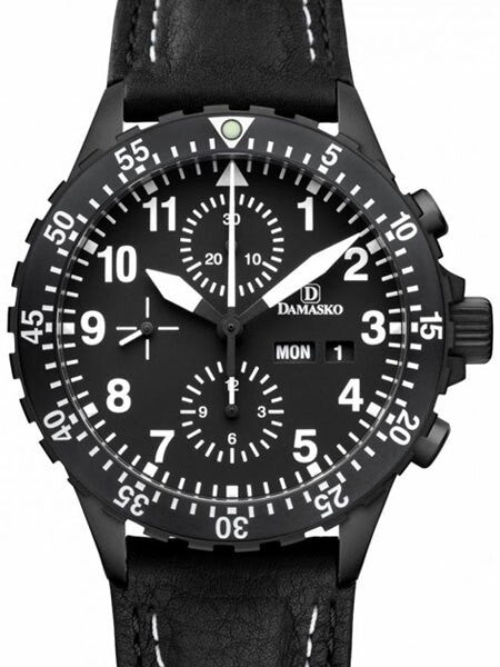 Damasko Swiss Valjoux 7750 Chronograph with 60 Minute Dive Bezel #DC66BK