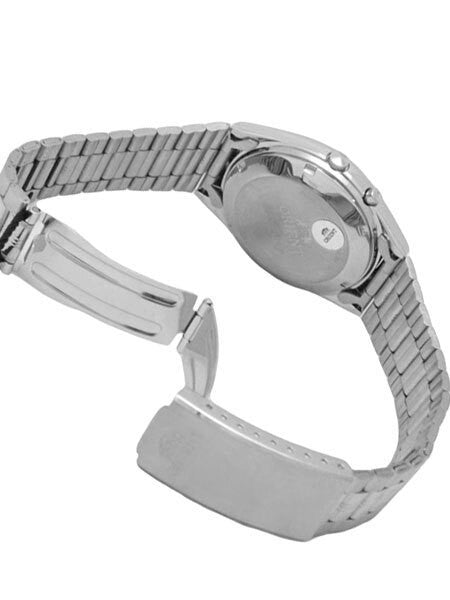 Orient Automatic Watch with Red Dial, Day-Date and SS Bracelet #EM6Q00DH