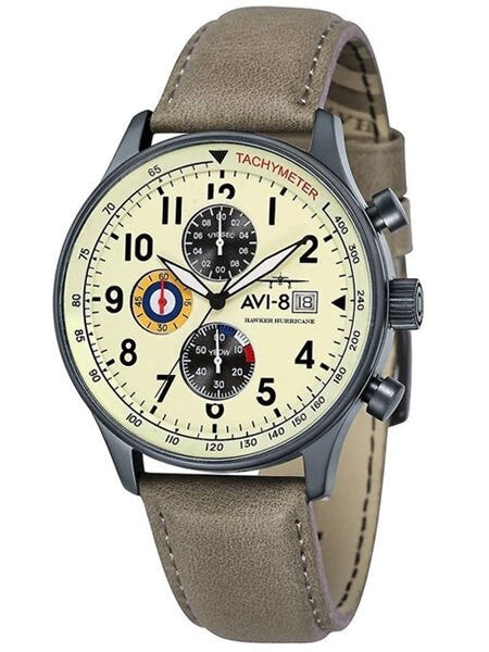 AVI-8 Hawker Hurricane Aviator Chronograph Watch #AV-4011-0C