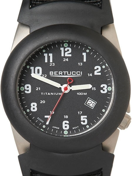 Bertucci A-2T Black Dial Titanium Watch with a Pro-Guard Case Cover #12059