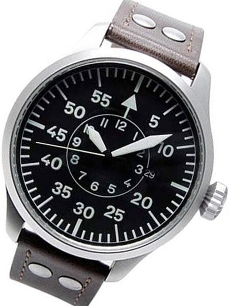 Aristo 3H108 47mm Swiss SW200 Automatic Pilot's Watch with XL Flieger Crown