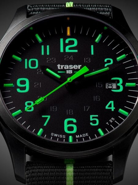 Traser Officer Pro Gun Metal PVD Case Watch with an Anti-Reflective Sapphire Crystal #107426