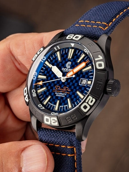 Ocean Crawler Dream Diver Swiss Automatic Watch with Domed AR Sapphire Crystal #CD-721