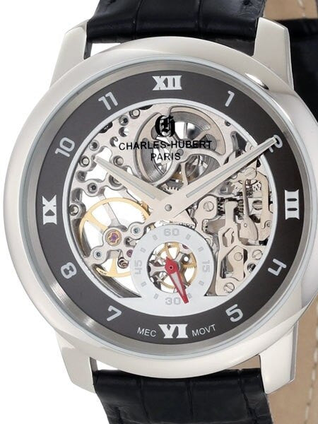 Charles Hubert Premium Collection Skeleton Mechanical Hand Wind Watch #3932