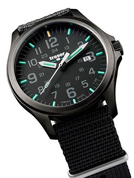 Traser Officer Pro Gun Metal PVD Case Watch with an Anti-Reflective Sapphire Crystal #107422