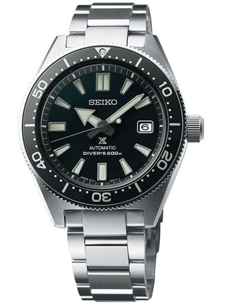 Seiko Prospex Automatic Dive Watch with Black Dial and Stainless Steel Bracelet #SPB051J1
