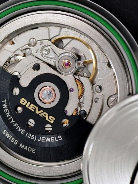 DIEVAS German Made Vintage Flieger Watch with Sapphire Crystal and a 39mm, 6Steel Case