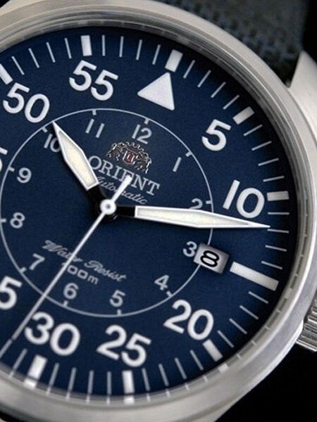 Orient 21-Jewel Automatic Aviator Flight Watch with Woven Nylon Strap #ER2A008D