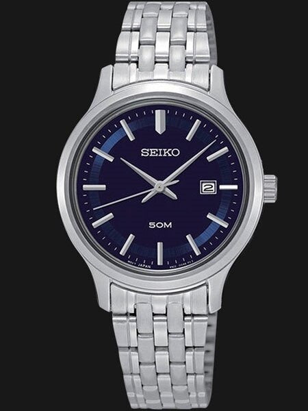 Seiko Women's Quartz Dress Watch with Bracelet and Blue Dial #SUR797