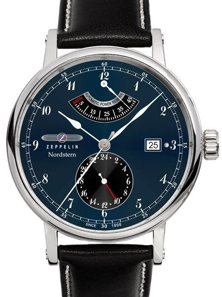 Graf Zeppelin Nordstern Automatic Watch with Power Reserve and Sapphire Crystal #7560-3