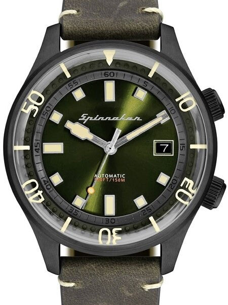 Spinnaker Bradner 42m Vintage-Style Automatic Sport Watch with a Luminous Bezel #SP-5057-04