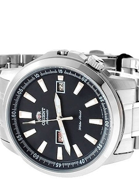 Orient 42mm Stingray Day and Date Automatic Watch with Black Dial #EM7K004B
