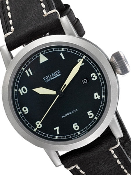 Vollmer V1 Viper 44mm Swiss COSC Certified Chronometer on a Hirsch Liberty Strap