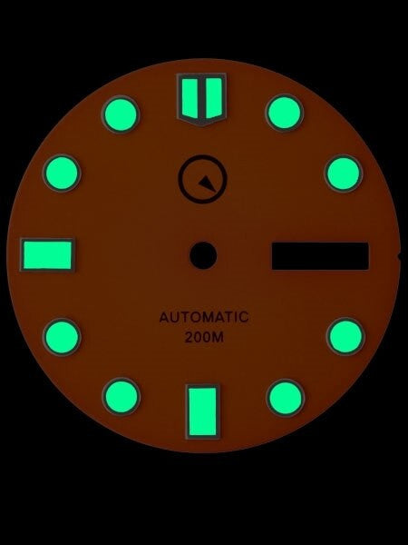 Orange Dial with SuperLuminova for Seiko 7S26, NH36 and 4R36 Movements #D04