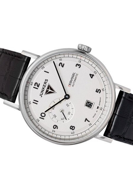 Junkers Eisvogel F13 Swiss Automatic Watch with Sapphire Crystal, Alligator Strap #6704-1