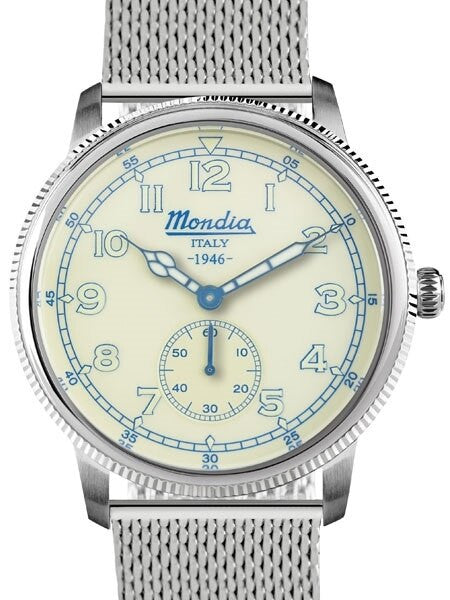 Mondia 1946 Quartz Watch with Coin-Edge Bezel #MI755SS-03BG-BM