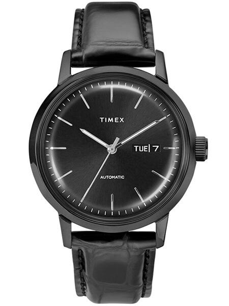 Timex 40mm Marlin 21-Jewel Automatic Watch with Black Case and Dial #TW2U11700ZV