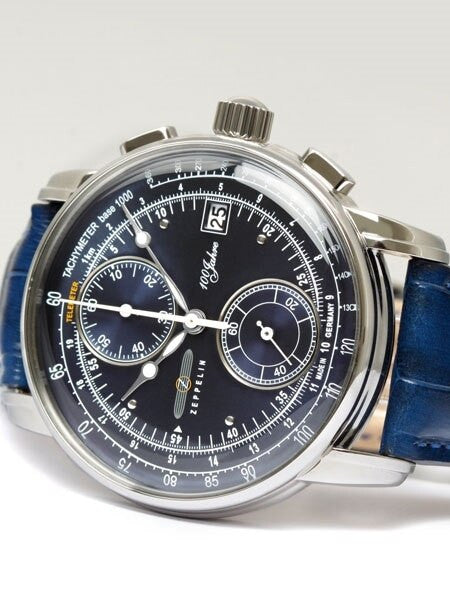 Graf Zeppelin Two-Eye Quartz Chronograph Watch with 60-Minute Stopwatch #8670-3