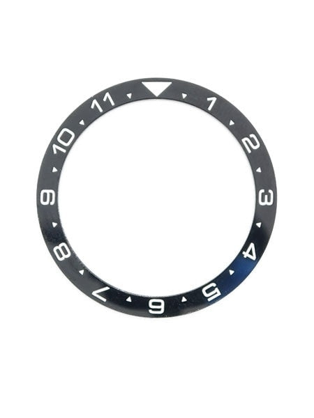 Black Ceramic Luminous (Dual-Time) Bezel Insert for Seiko Turtle Watches #C11