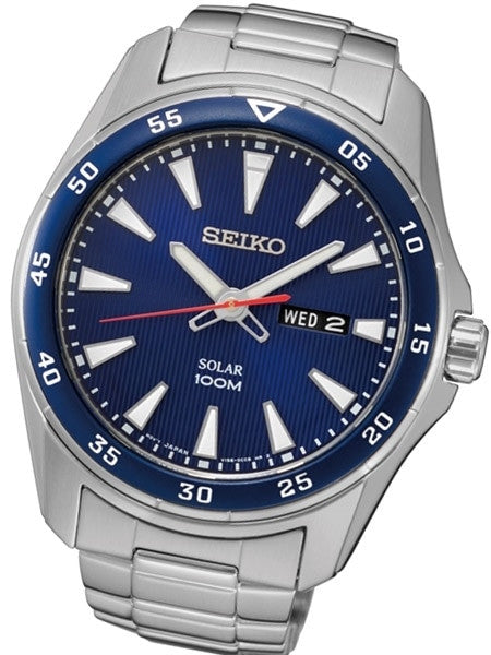 Seiko Core Series Solar Watch with 44mm Stainless Steel Case with Bracelet #SNE391