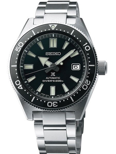 Scratch and Dent - Seiko Prospex Automatic Dive Watch with Black Dial and Stainless Steel Bracelet #SBDC051