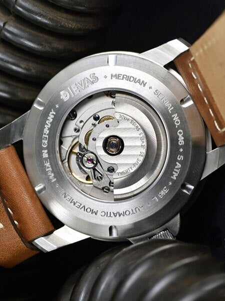 DIEVAS Meridian German Made Aviator Watch with Sapphire Crystal and 44mm Diameter Case 1