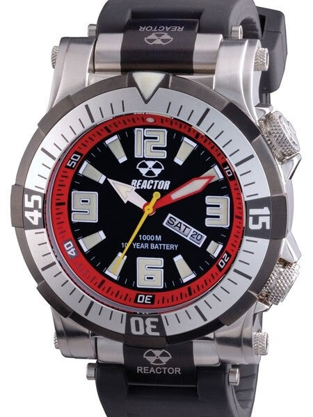 Reactor Poseidon SS 1000 Meter Dive Watch with SuperLuminova Illumination and Stainless Steel Case #55801