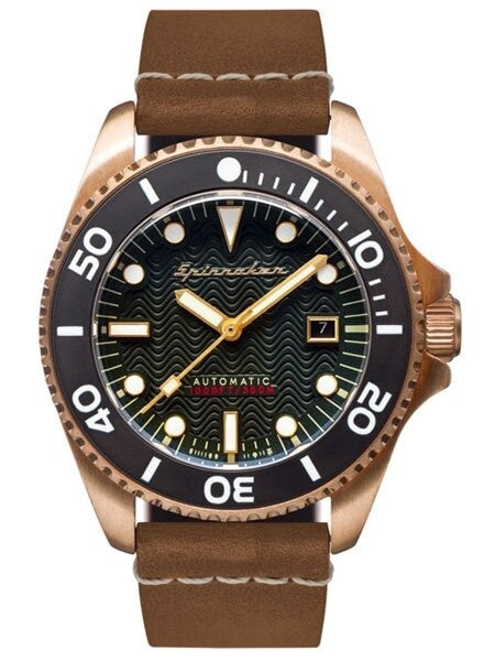 Spinnaker Tesei Swiss Automatic Sports Watch with 43mm Bronze Case and Dark Green Dial #SP-5060-02