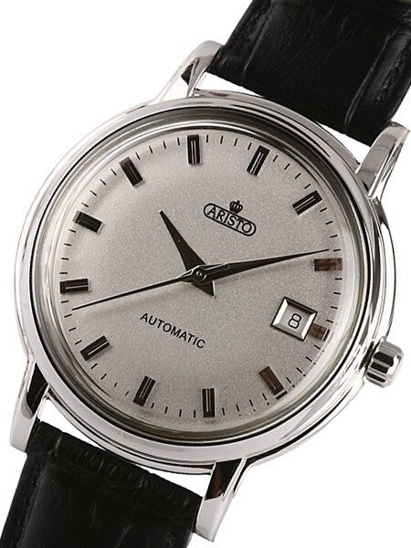 Aristo 4H101S Classic Silver AristoCrat Swiss ETA Automatic Dress Watch
