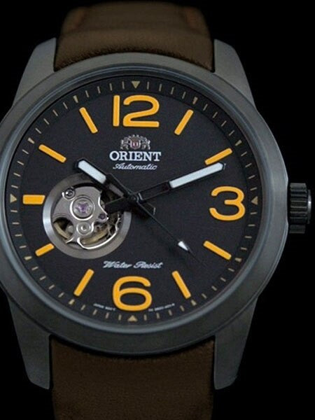 Orient Scout 21-Jewel Automatic Watch with Open-Heart and 42mm Black IP Case #DB0C001B