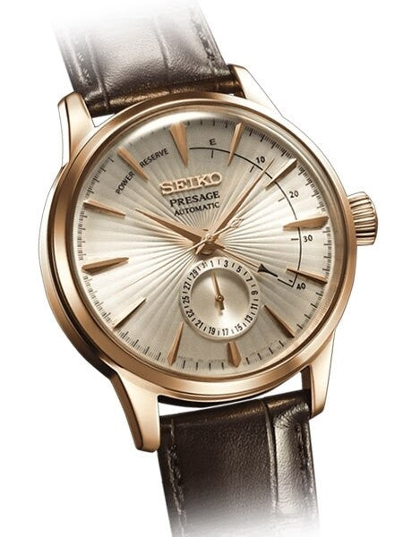 Seiko Presage "Cocktail Time" Automatic Dress Watch with Power Reserve Indicator #SSA346J1