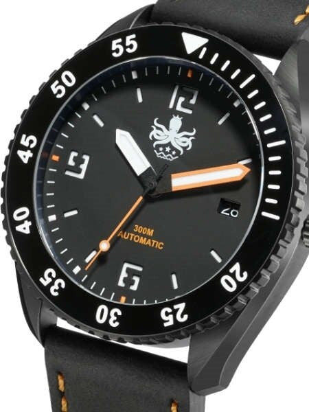PHOIBOS Reef Master DLC 300-Meter Automatic Dive Watch with Double Dome AR Sapphire Crystal #PY015D