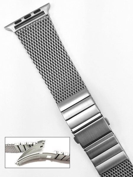 Vollmer Brushed Finish Mesh Bracelet for 42mm Apple Watch #999462AP42 (22mm)