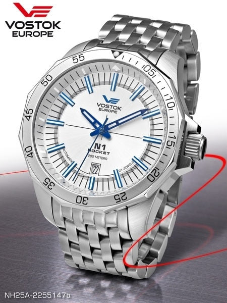 Vostok-Europe N1 Rocket Russian Automatic Dive Watch with Bracelet 2255147B