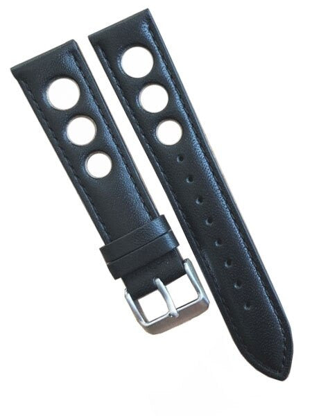 Horween Leather Rally Sport Strap with Stainless Steel Buckle #INS-HOR-Rally01