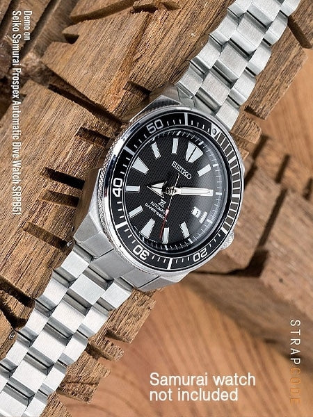ブレスレット x2 レイス Strapcode Stainless Steel Hexad Oyster Bracelet for SRPB51, SRPB09