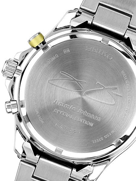 Seiko Jimmie Johnson, Special Edition Solar Chronograph with 24-Hour Sub-Dial #SSC505