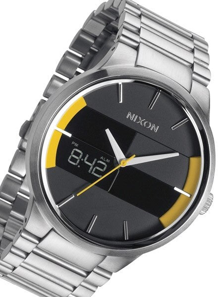 Nixon Spencer Grand Prix Quartz Dual Time Watch with Digital Alarm #A113-1227