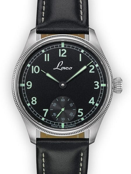 Laco Bremerhaven Manual Winding Navy Watch with AR Sapphire Crystal #862105