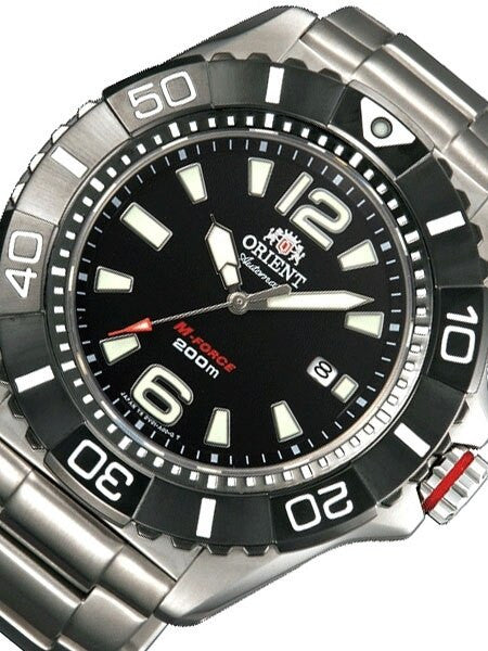 Orient 47mm M-Force 22-Jewel Automatic Titanium Dive Watch with Sapphire Crystal #DV01001B