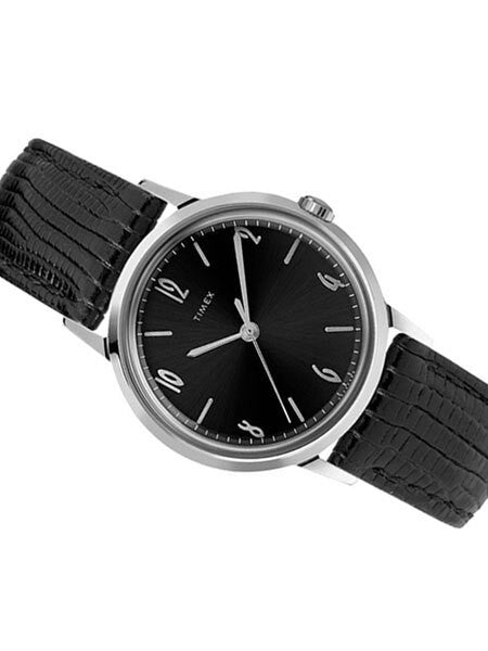 Timex 34mm Marlin Mechanical (Hand Wind) Watch with Black Dial #TW2T18200ZV