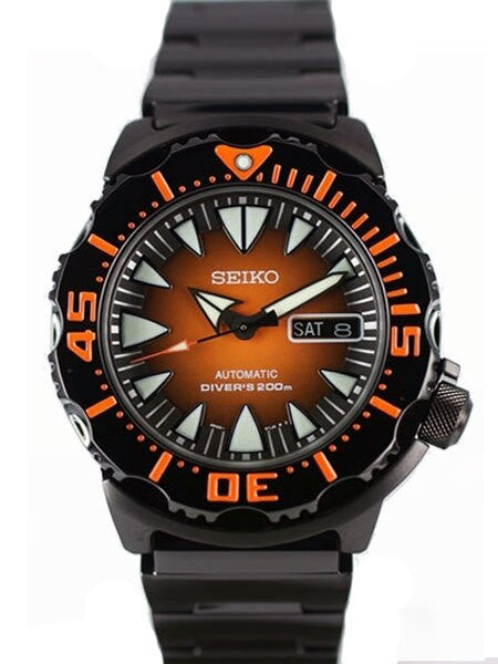 Seiko 2nd Generation PVD Orange Monster with new 24-Jewel Automatic Movement #SRP311K1