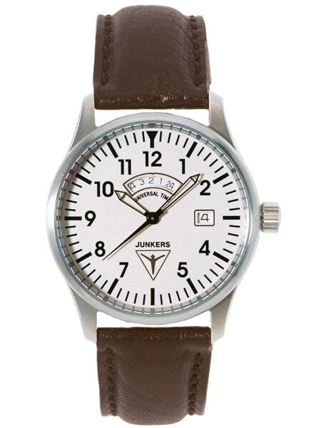 Junkers JU-52 Swiss GMT Watch with Second Independent Time Zone #6240-1